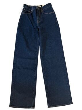Denim Forum Dark Indigo Jeans with Contrast Stitching